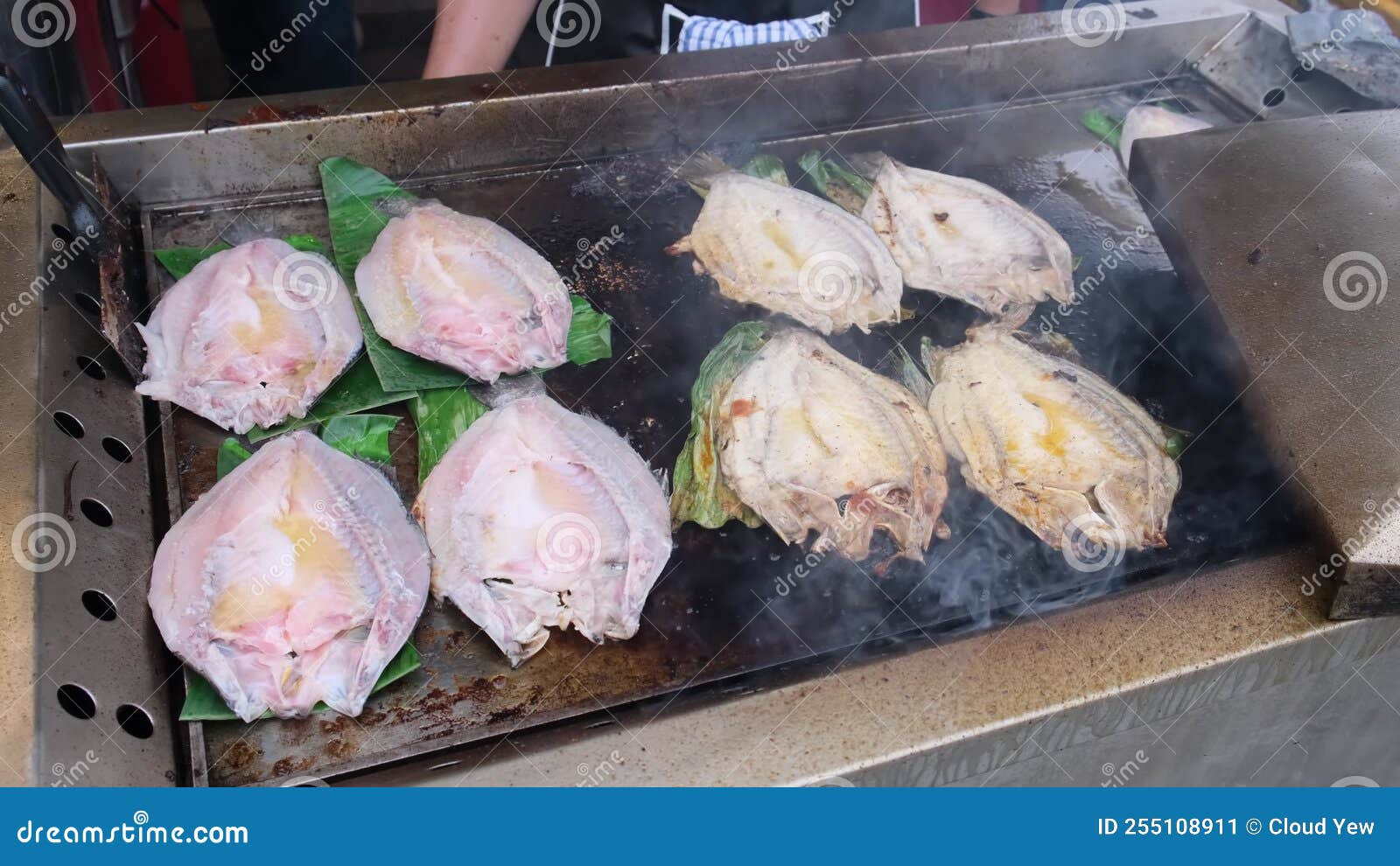 Delicious Street Food Grilled Fish is Cooked Stock Video - Video of