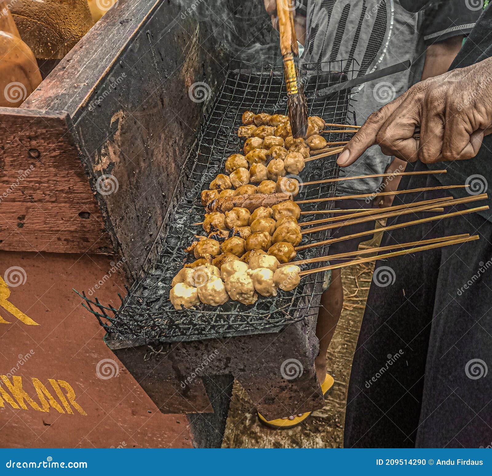 The Delicious Street Food in Indonesia Stock Photo - Image of food