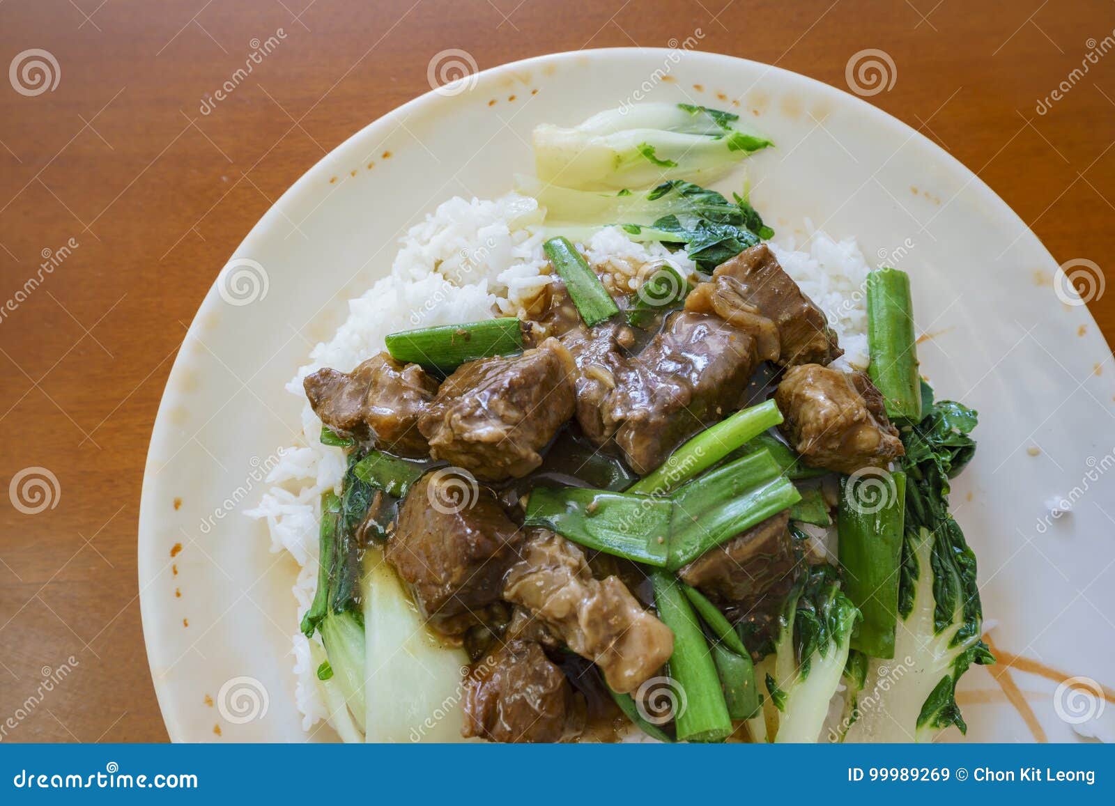 Delicious Taiwanese Style Stew Beef Stock Image - Image of green ...