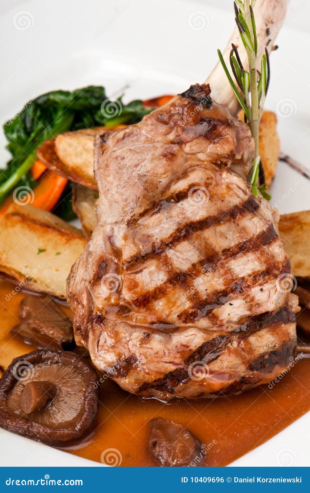 Delicious veal chop stock photo. Image of horizontal 10409696