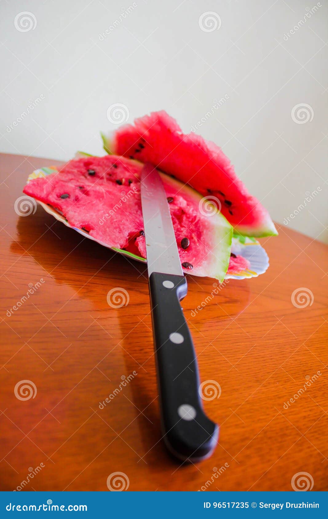 Delicious Watermelon with a Knife Stock Image Image of fruits, color