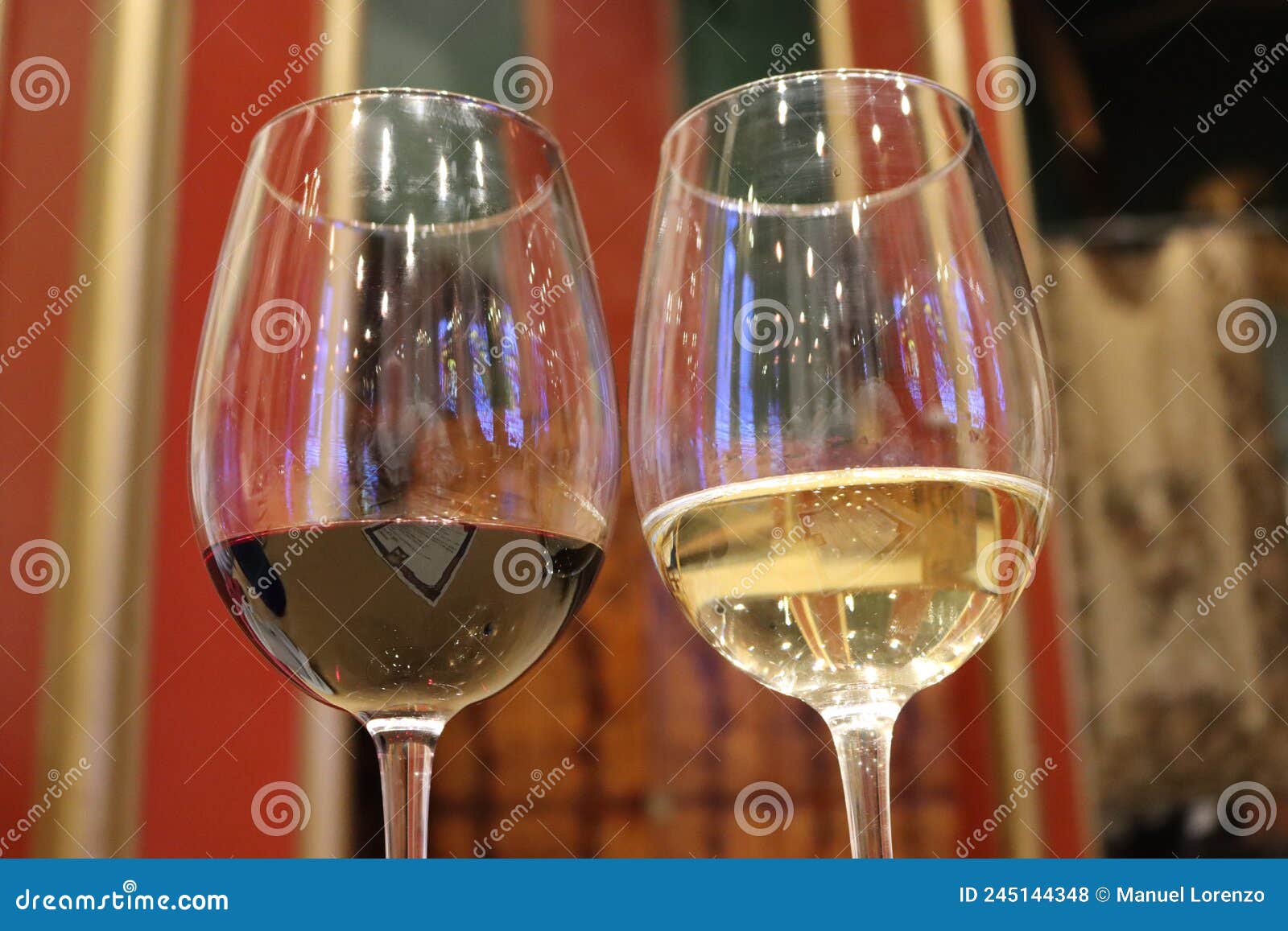 delicious white and red wines in fragrant glasses tasty reflections
