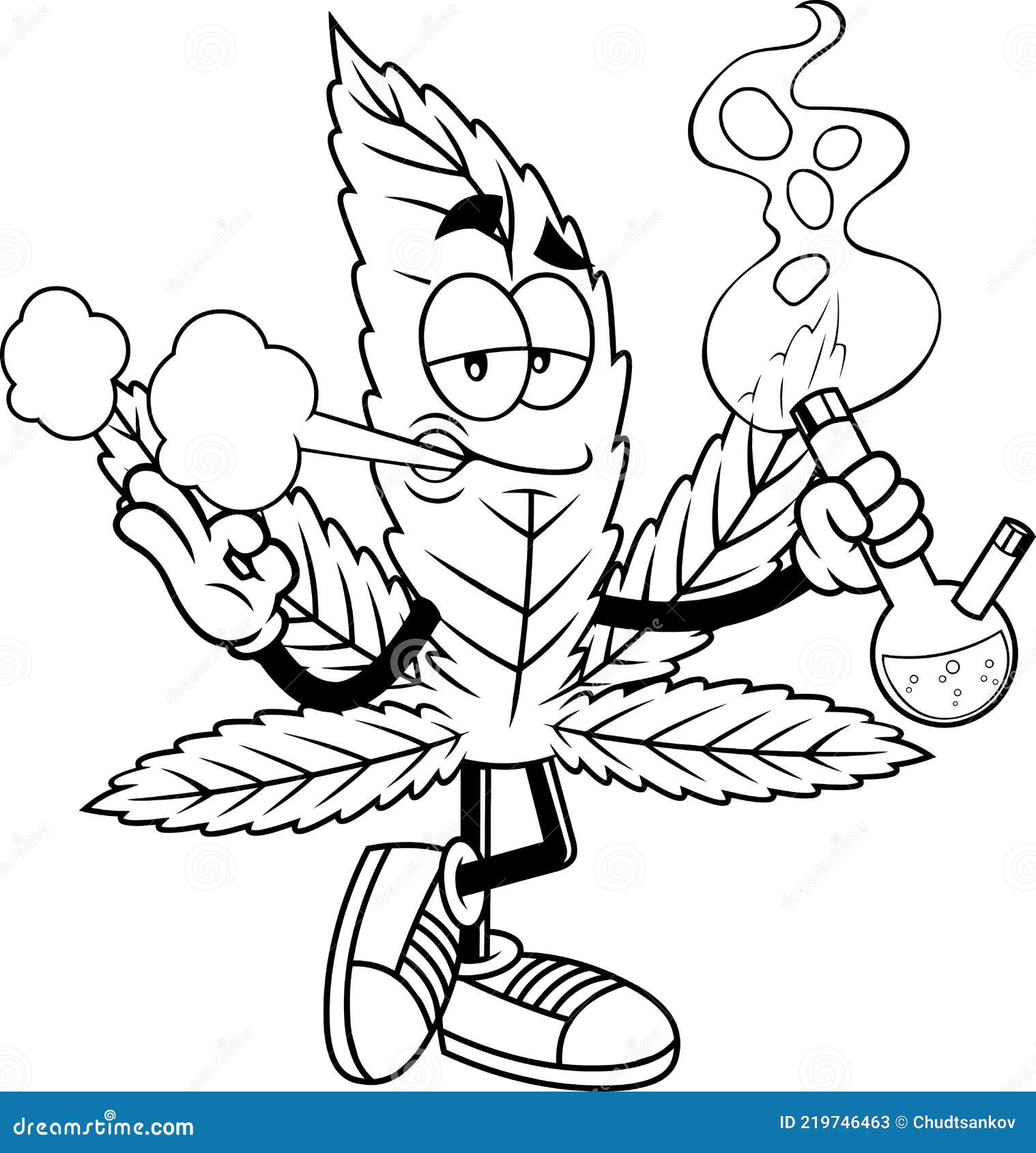 Delineado Divertido Personaje De Dibujos Animados Hoja De Marihuana Fumando Un Bong Ilustración del Vector - Ilustración de icono, marijuana: 219746463 Delineado Divertido Personaje De Dibujos Animados Hoja De Marihuana Fumando Un Bong Ilustración del Vector - Ilustración de icono, marijuana: 219746463