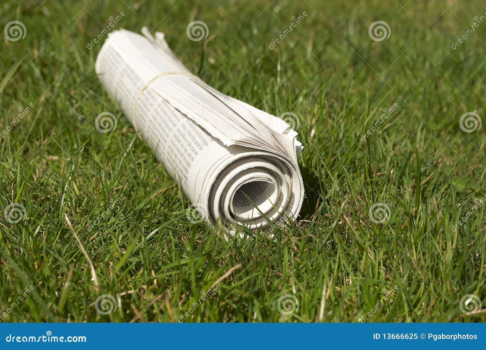 Delivered newspaper stock image. Image of jobs, morning 13666625