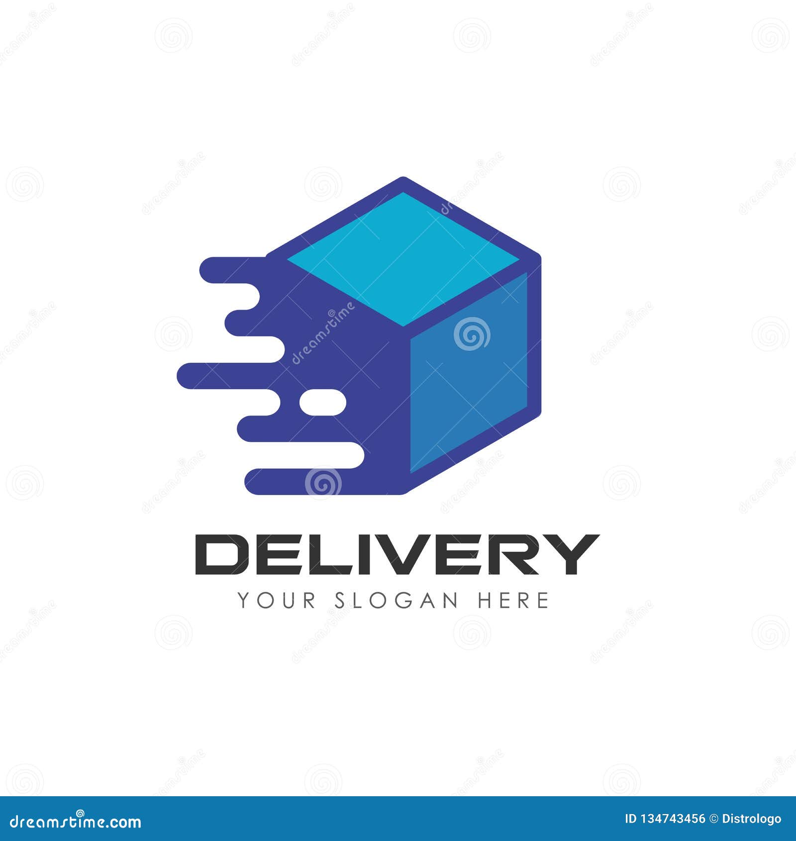 Delivery Box Logo Design. Courier Logo Design Template Stock Vector Illustration of delivery