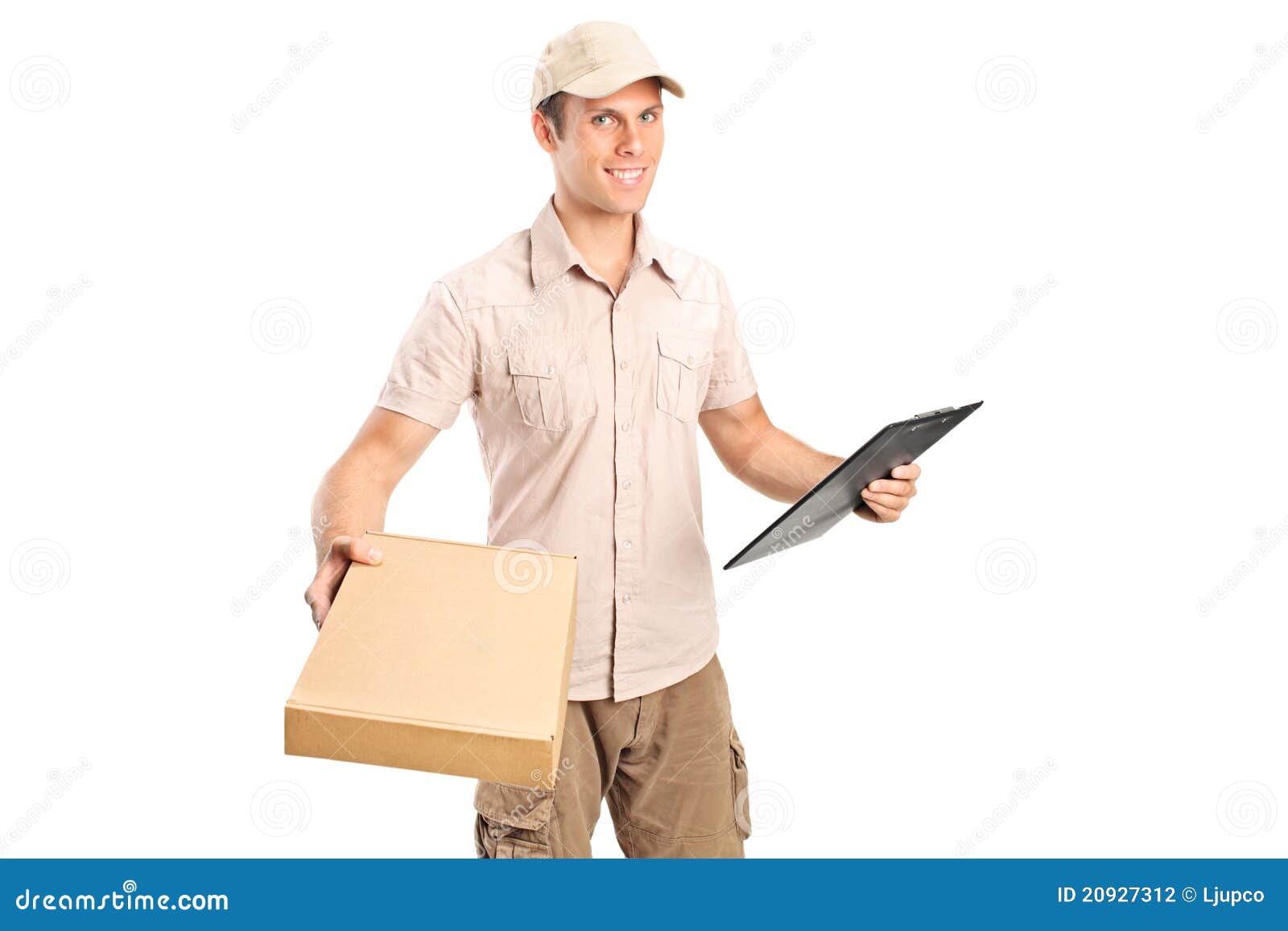 Delivery Boy Delivering A Packet Stock Photography Image 20927312
