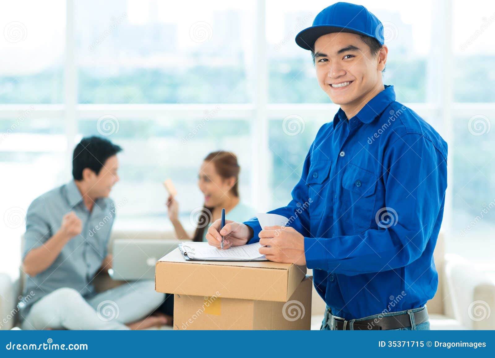 Deliveryboy stock image. Image of delivery, form, expressdelivery