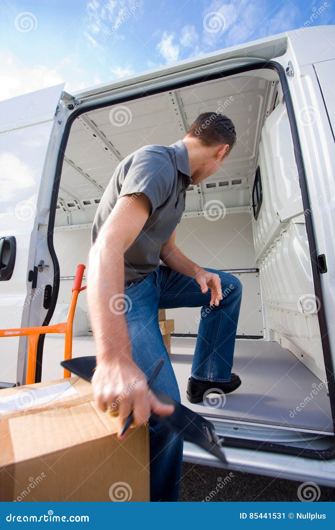 van delivery boy