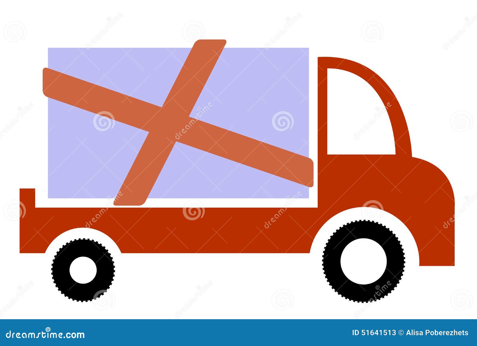 Delivery car stock vector. Illustration of window, isolated 51641513