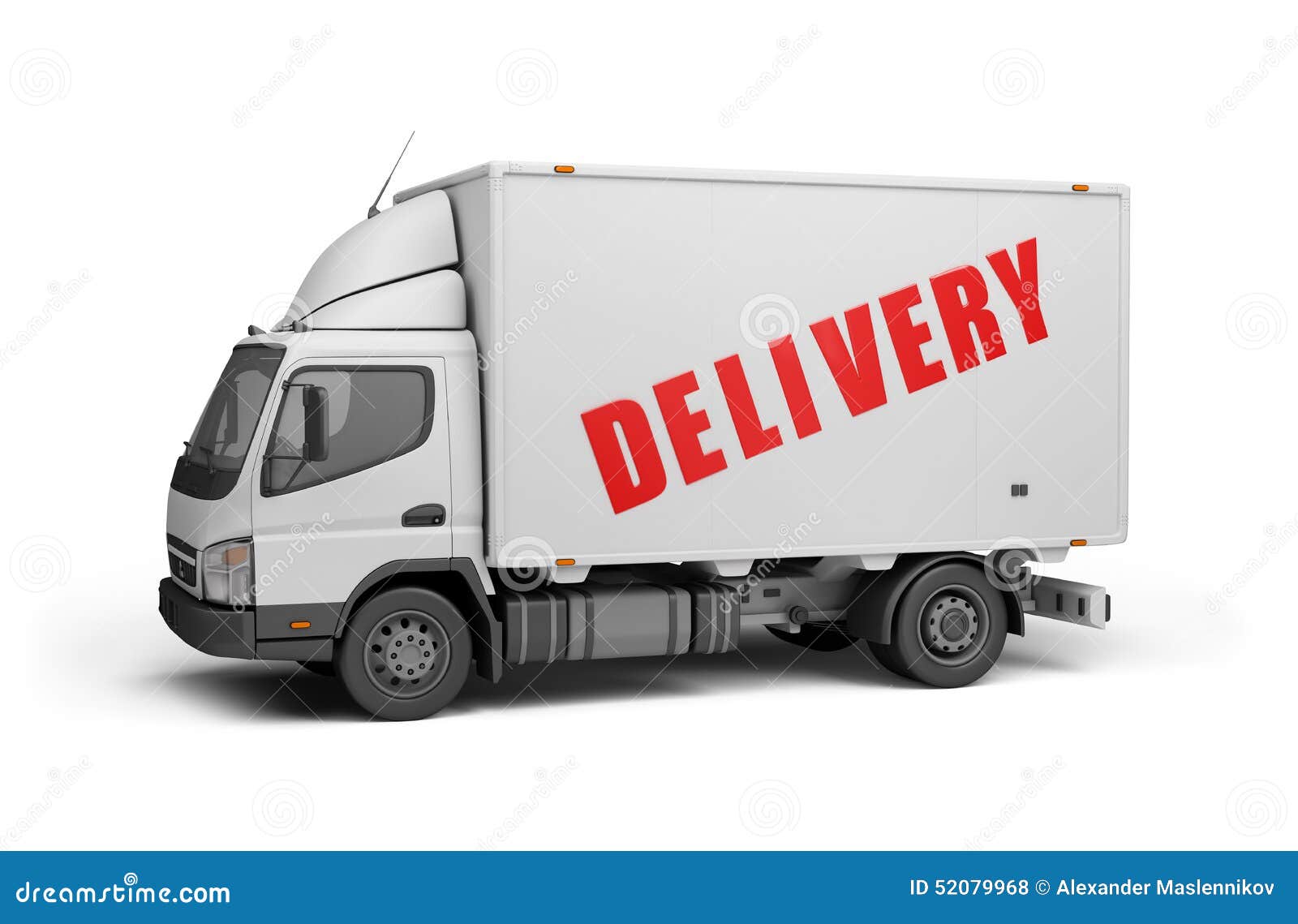 Delivery of cargo stock illustration. Illustration of auto 52079968