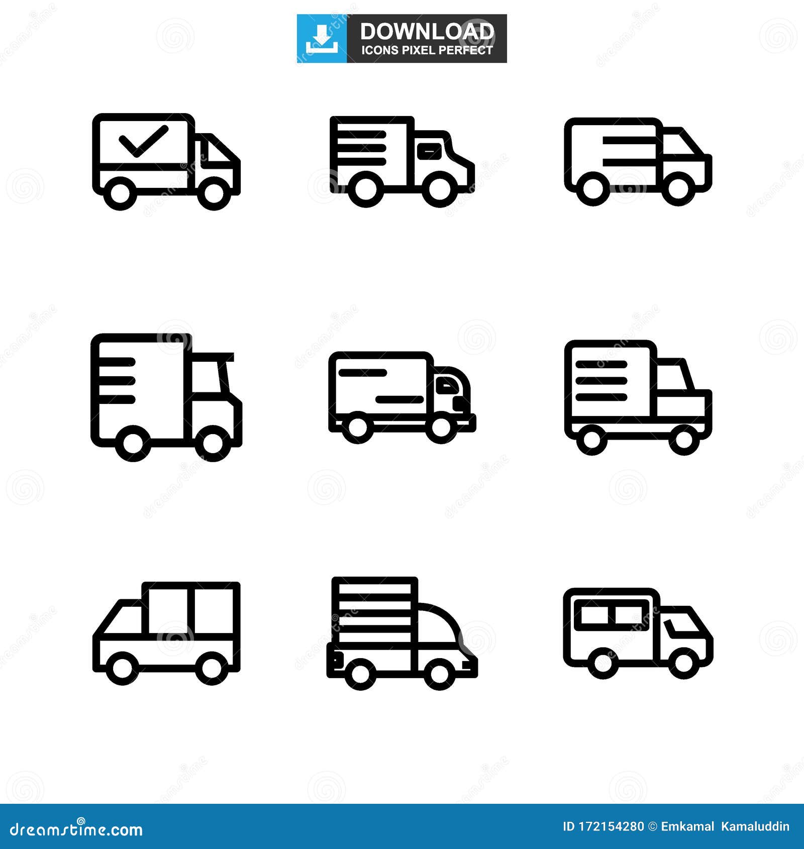 Delivery Icon or Logo Isolated Sign Symbol Vector Illustration Stock ...