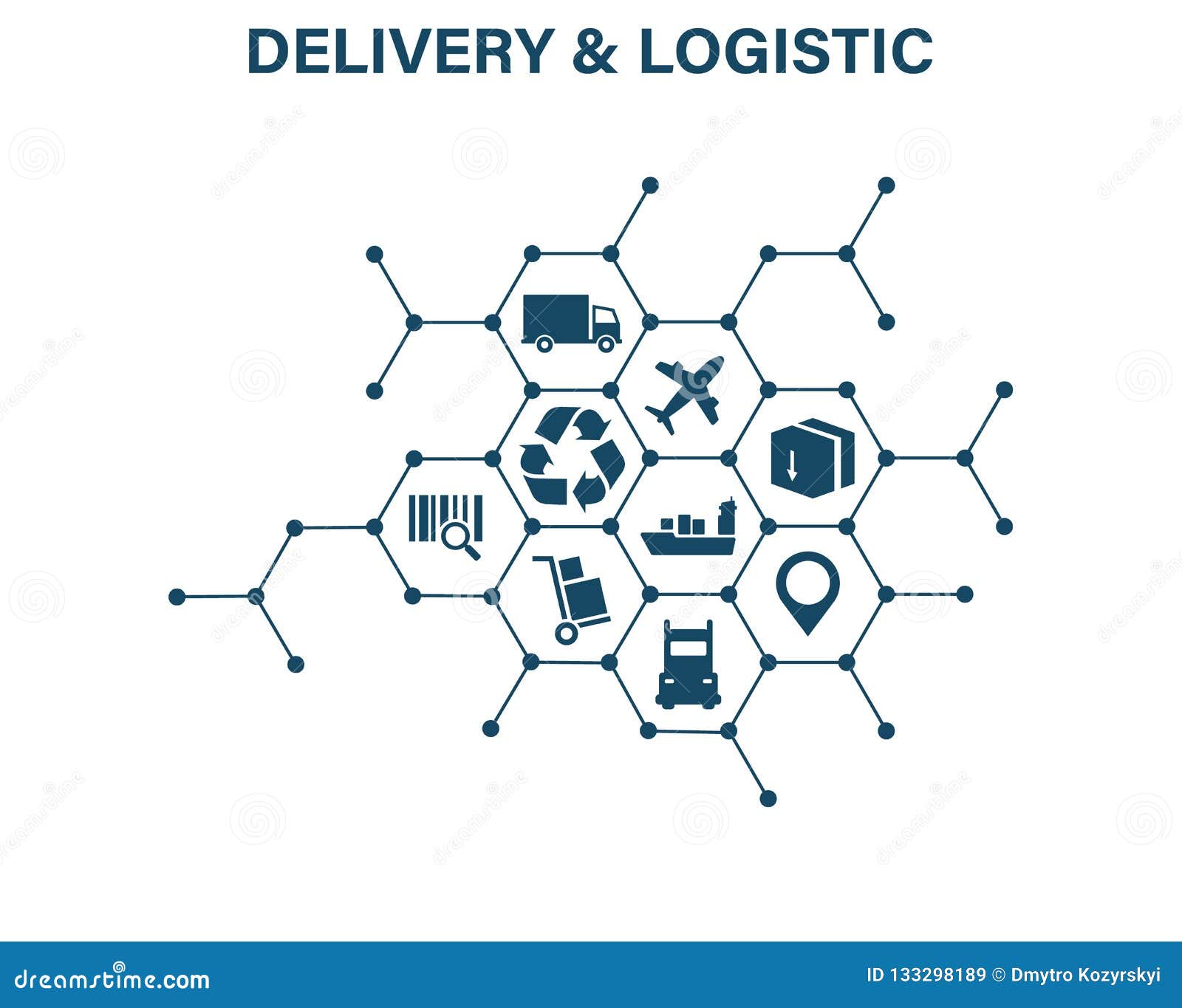 delivery and logistics concept. express delivery. web icon set. logistic, service, shipping, distribution, transport