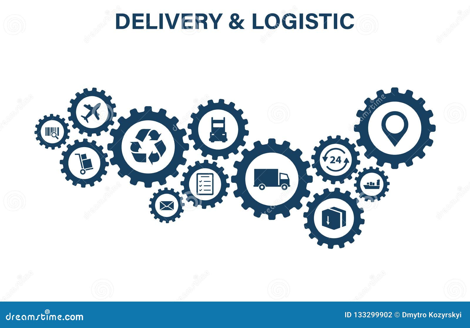 delivery and logistics concept. express delivery. web icon set. logistic, service, shipping, distribution, transport