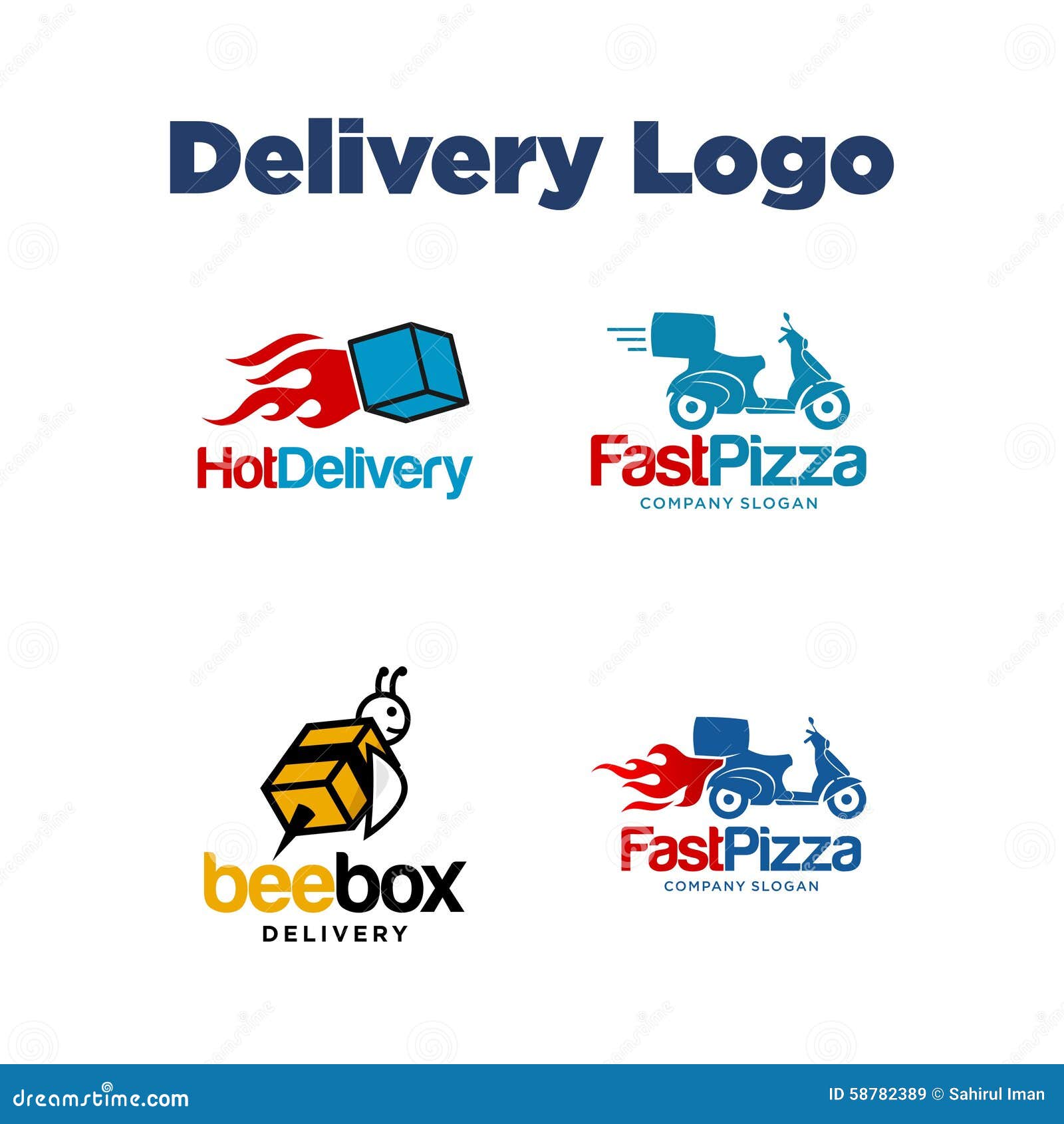 Delivery Logo Template stock vector. Illustration of cargo 58782389