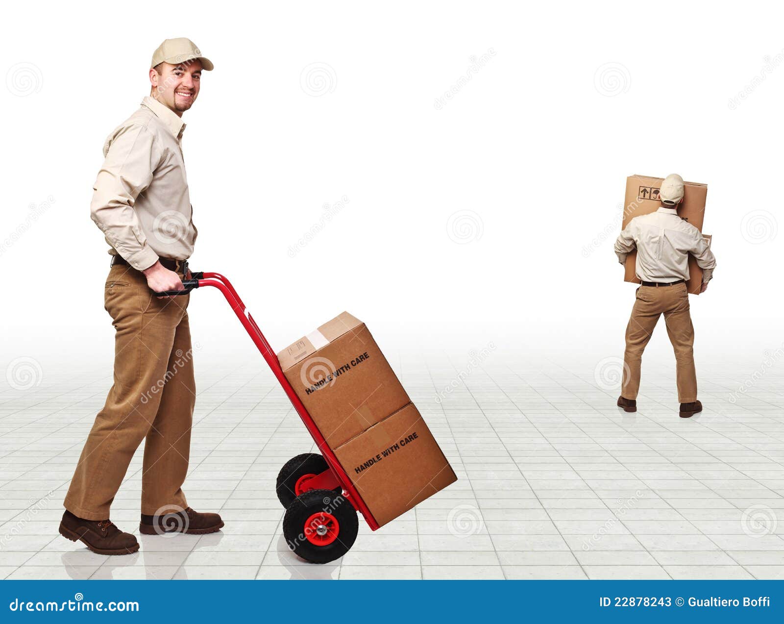 Delivery man at work stock image. Image of service, labor 22878243