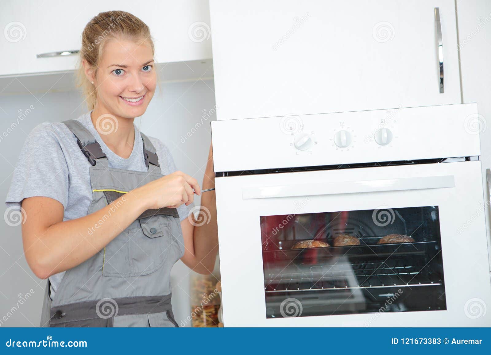 Delivery of an oven stock image. Image of expert, delivery 121673383
