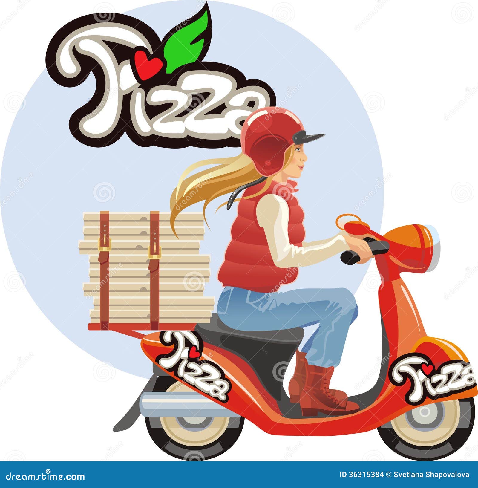 pizza girl clipart - photo #28