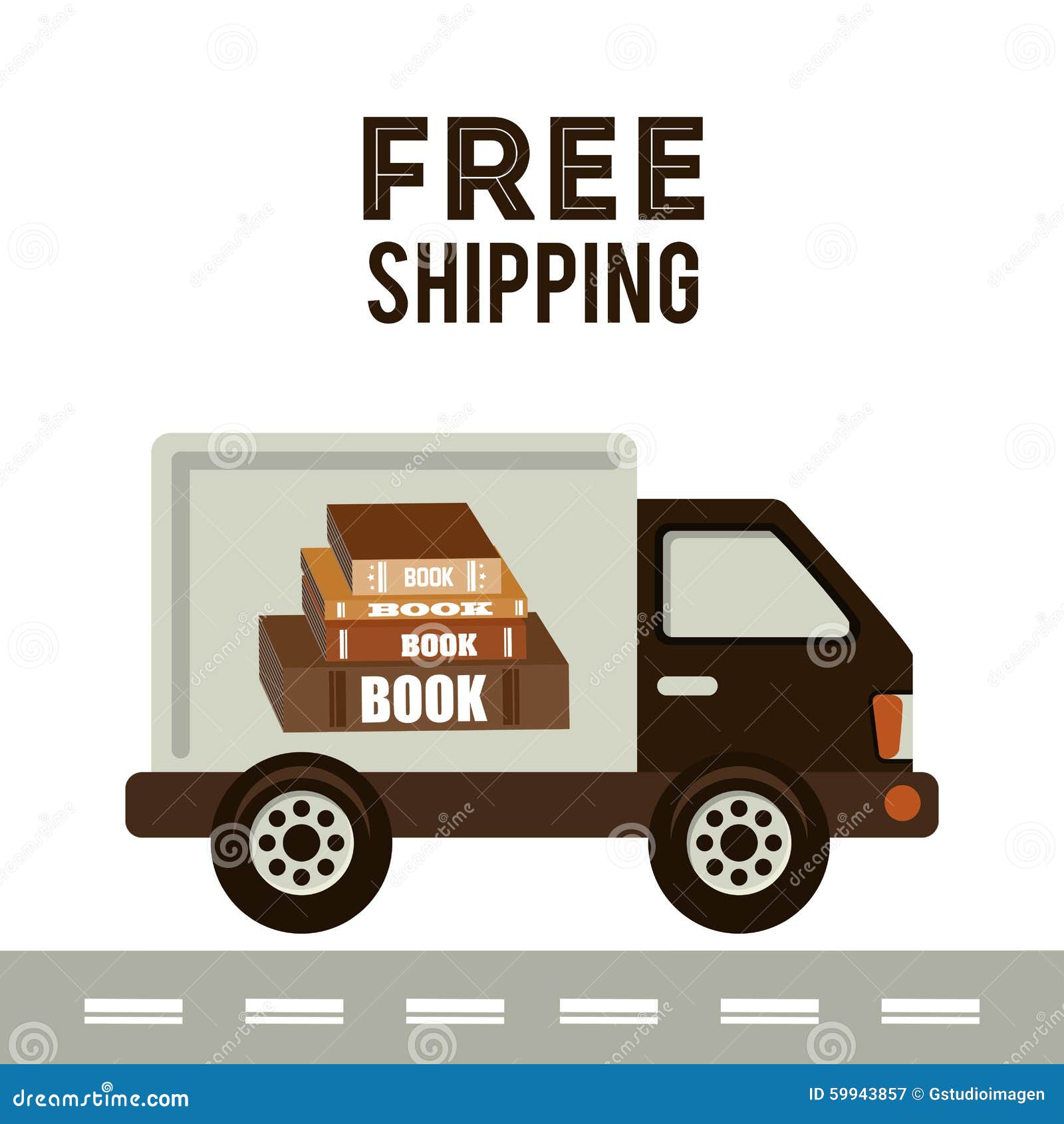 Delivery service books stock vector. Illustration of business 59943857