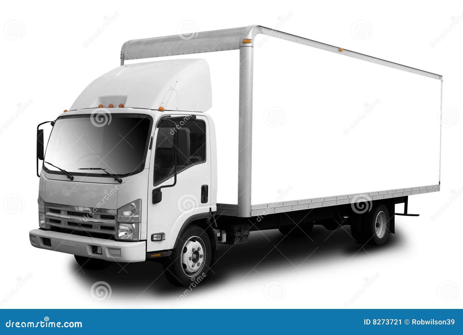 Delivery Truck stock image. Image of shadow, billboard  8273721