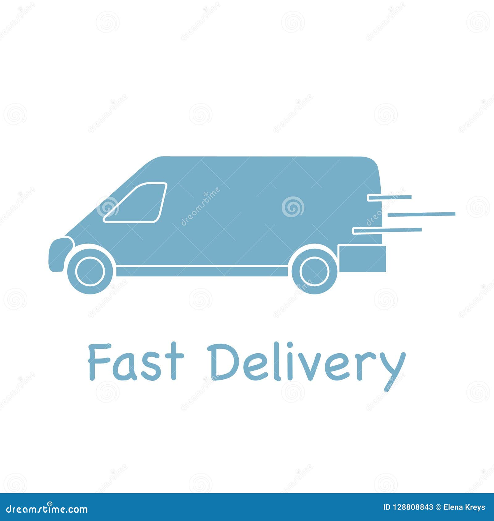 Delivery Truck. Fast and Convenient Shipping Stock Vector ...