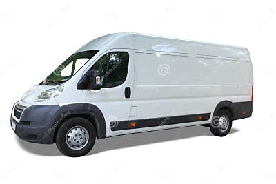 Delivery van stock image. Image of white, transportation - 17975809