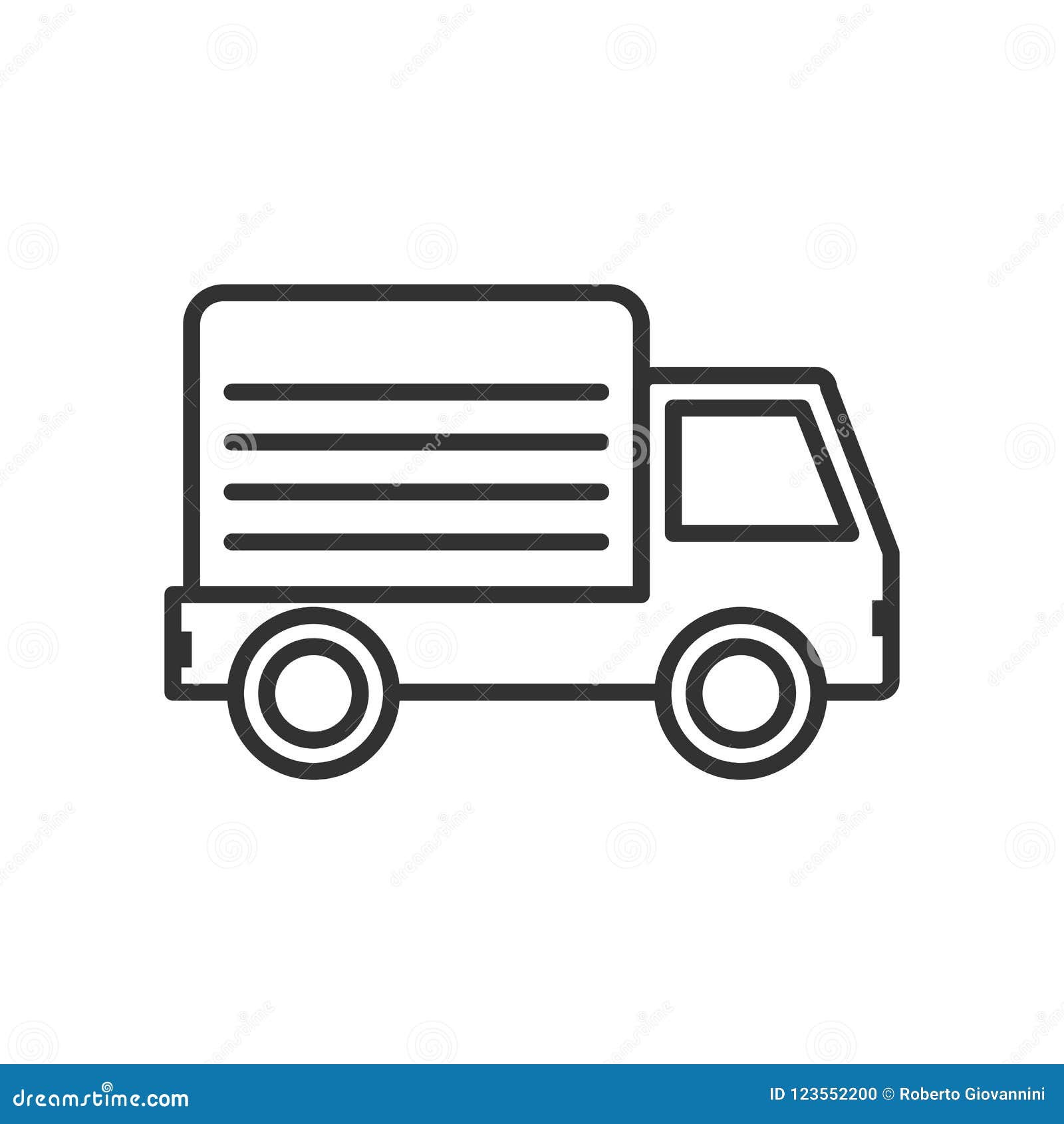 Delivery Icon isolated on white background. Fast Delivery Icon