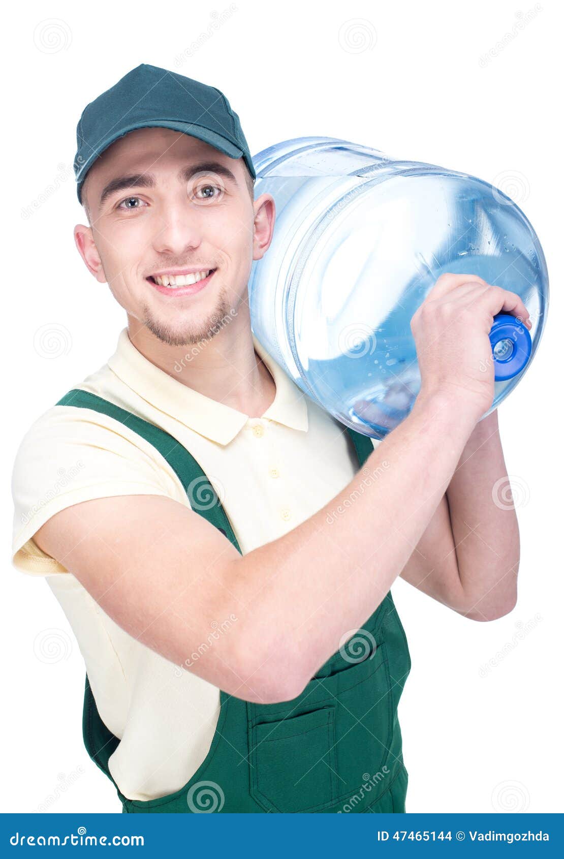 Delivery. stock photo. Image of courier, delivering, bottled 47465144