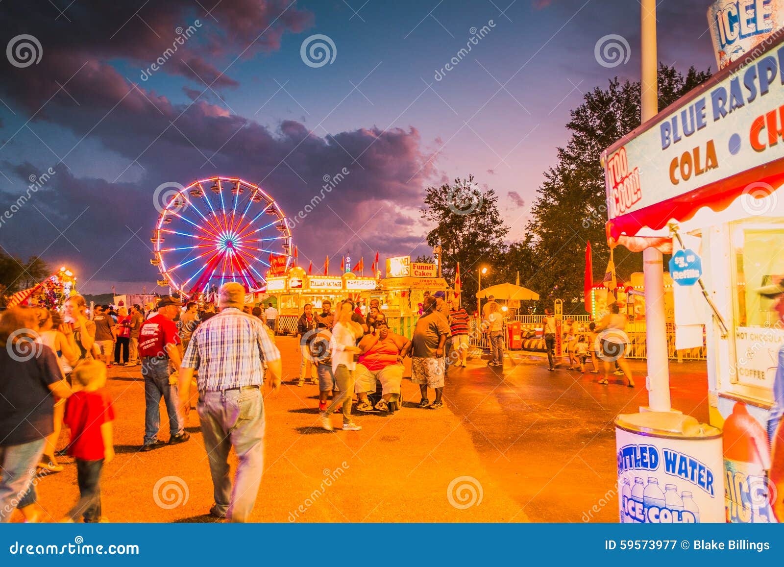 Delta Fair, Memphis, TN County Fair Midway Editorial Photography