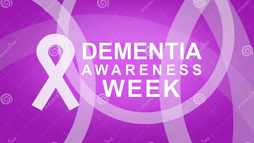 Dementia Action Week Poster and Banner Campaign. Stock Illustration