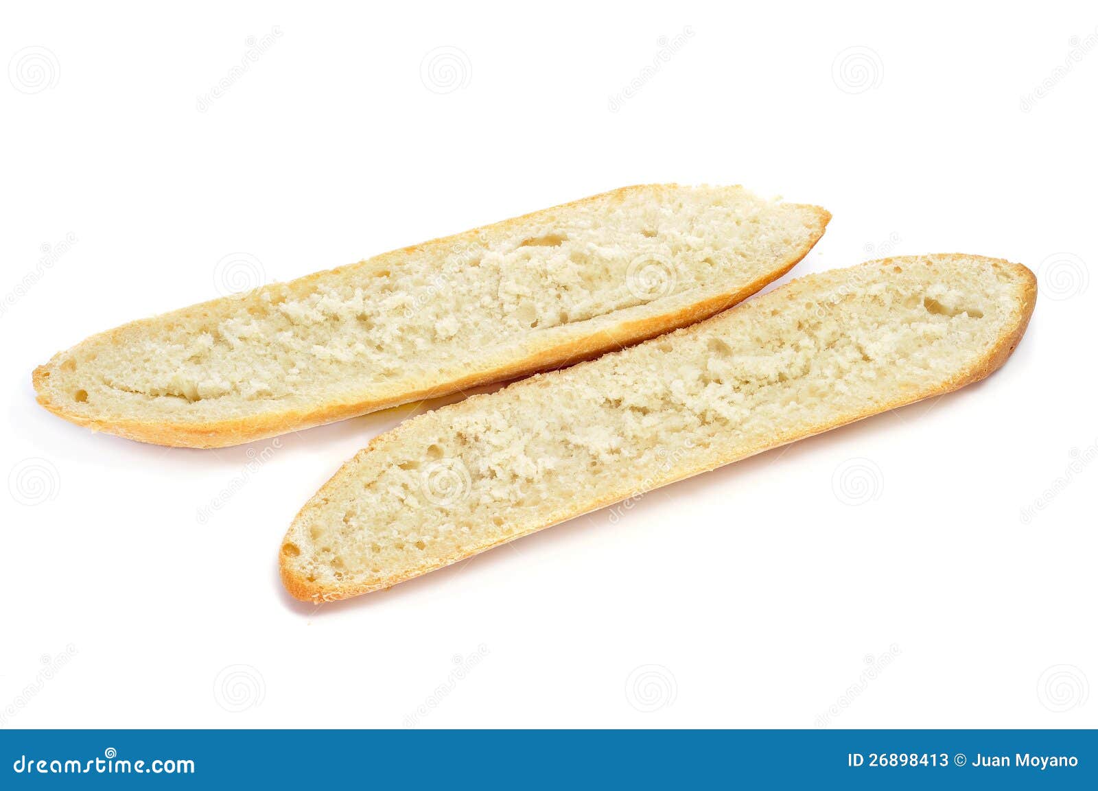 demi-baguette cut in half
