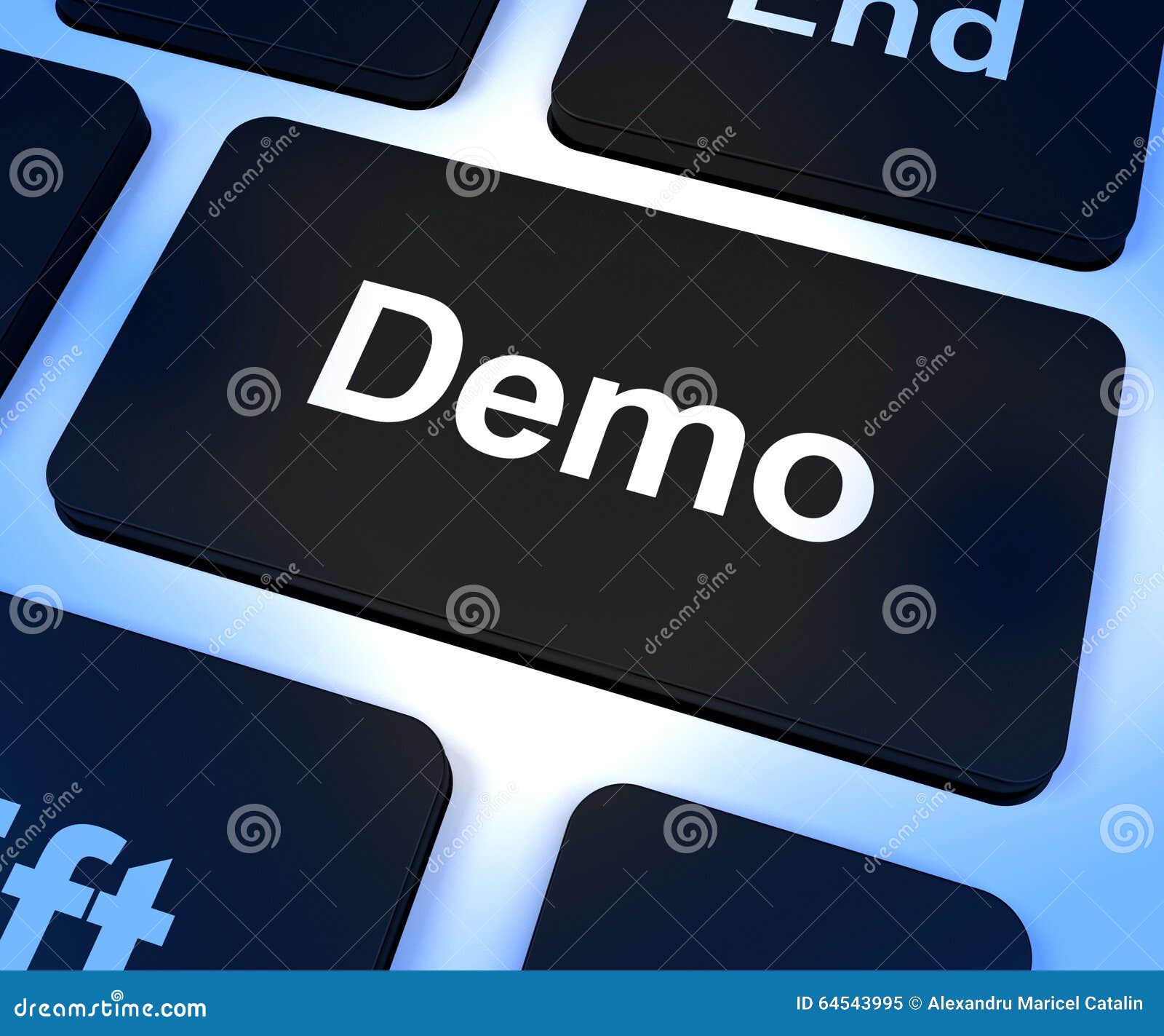 demo computer key to download a version of software
