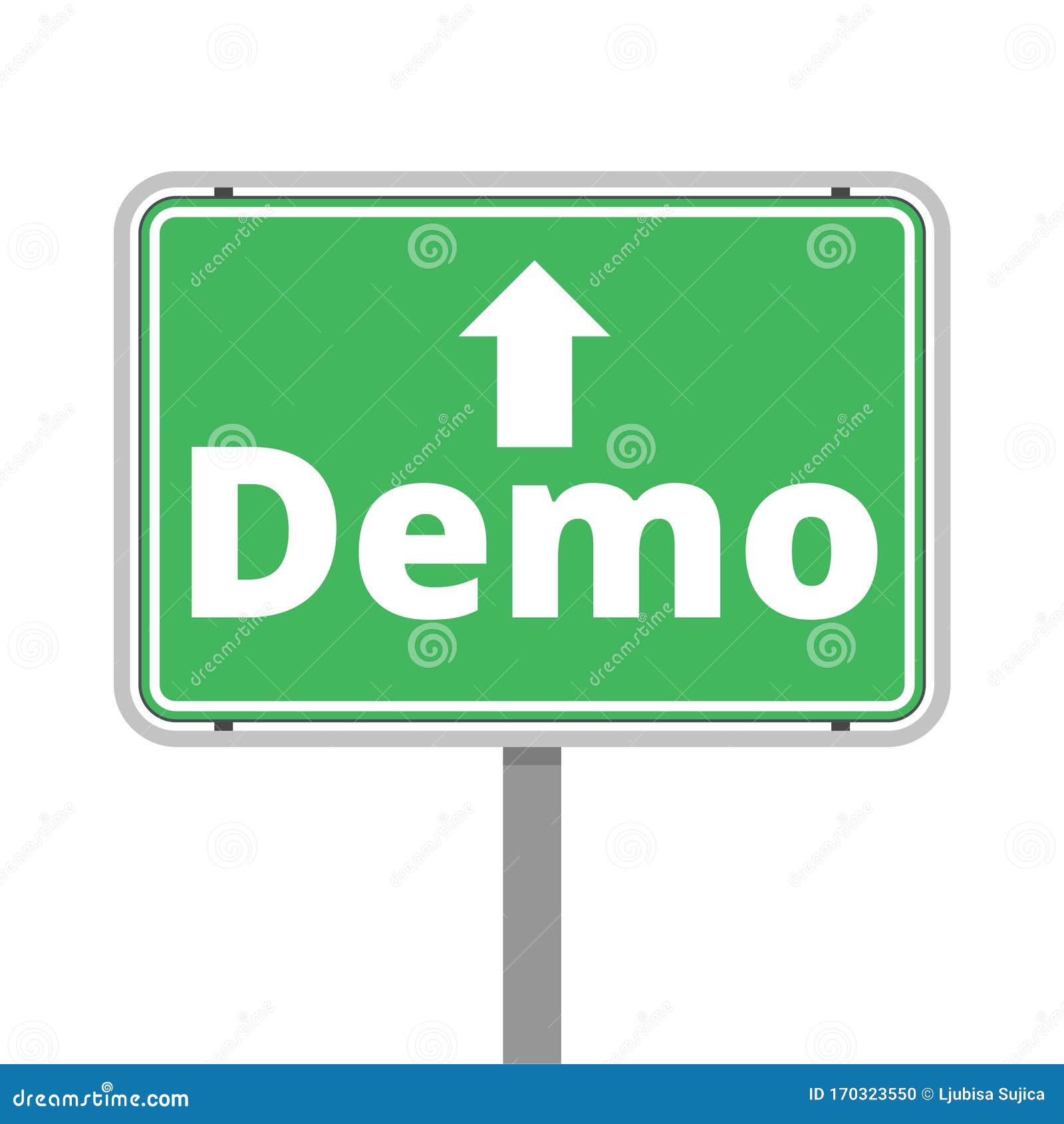 Demo Sign Demo Icon Stock Vector Illustration Of Silhouette 170323550