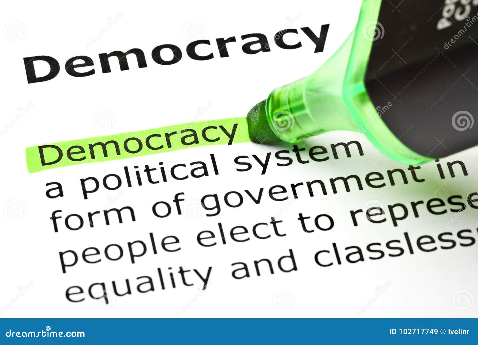 define democracy essay