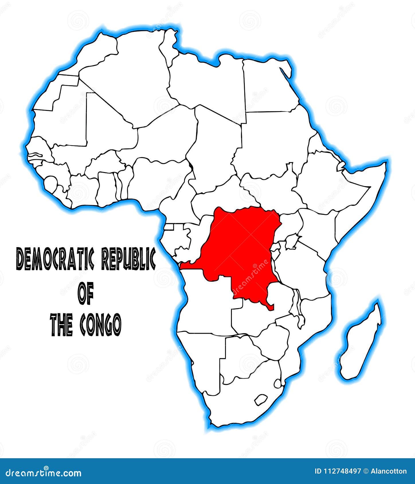 African Congo Map