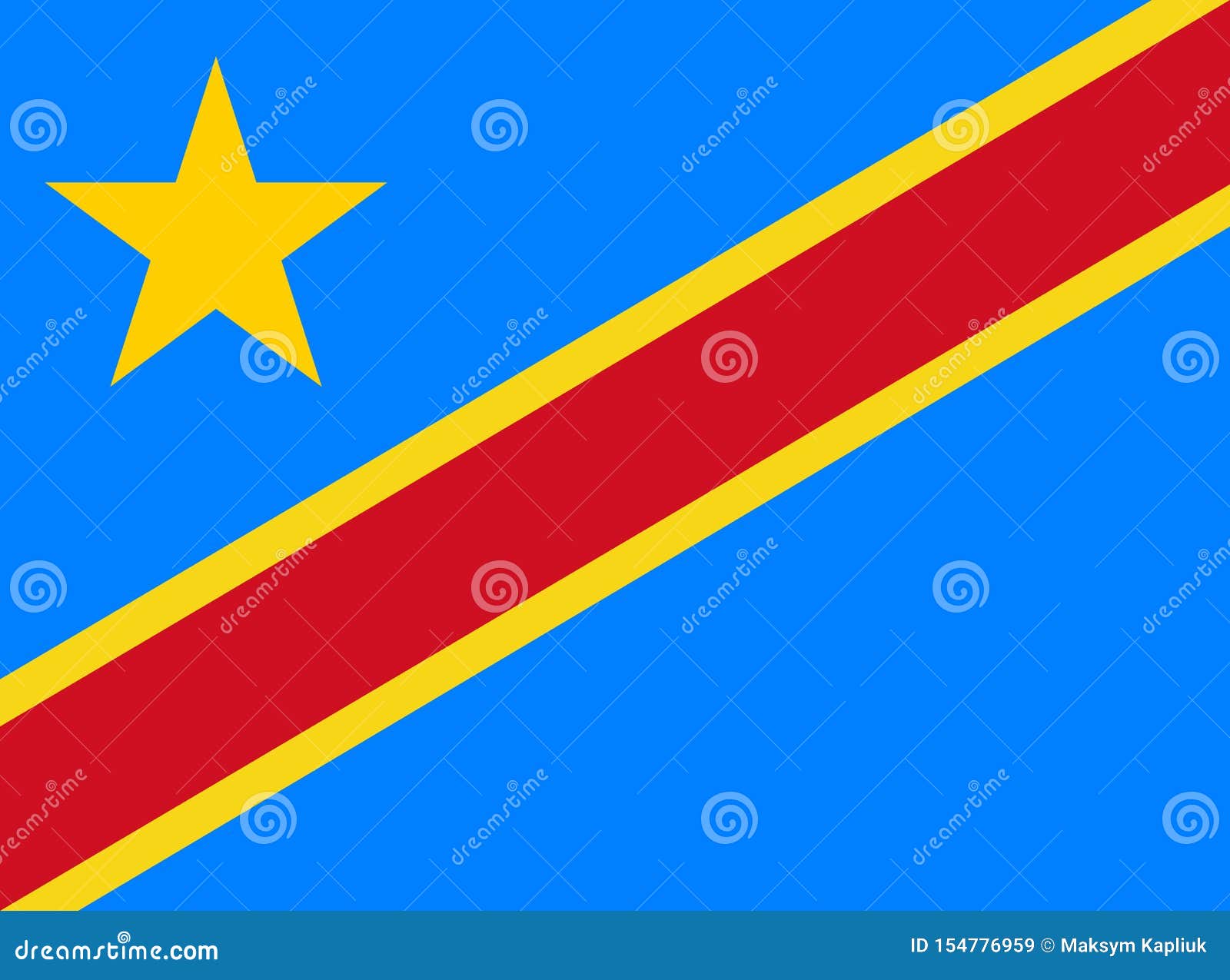 the democratic republic of the congo flag.  
