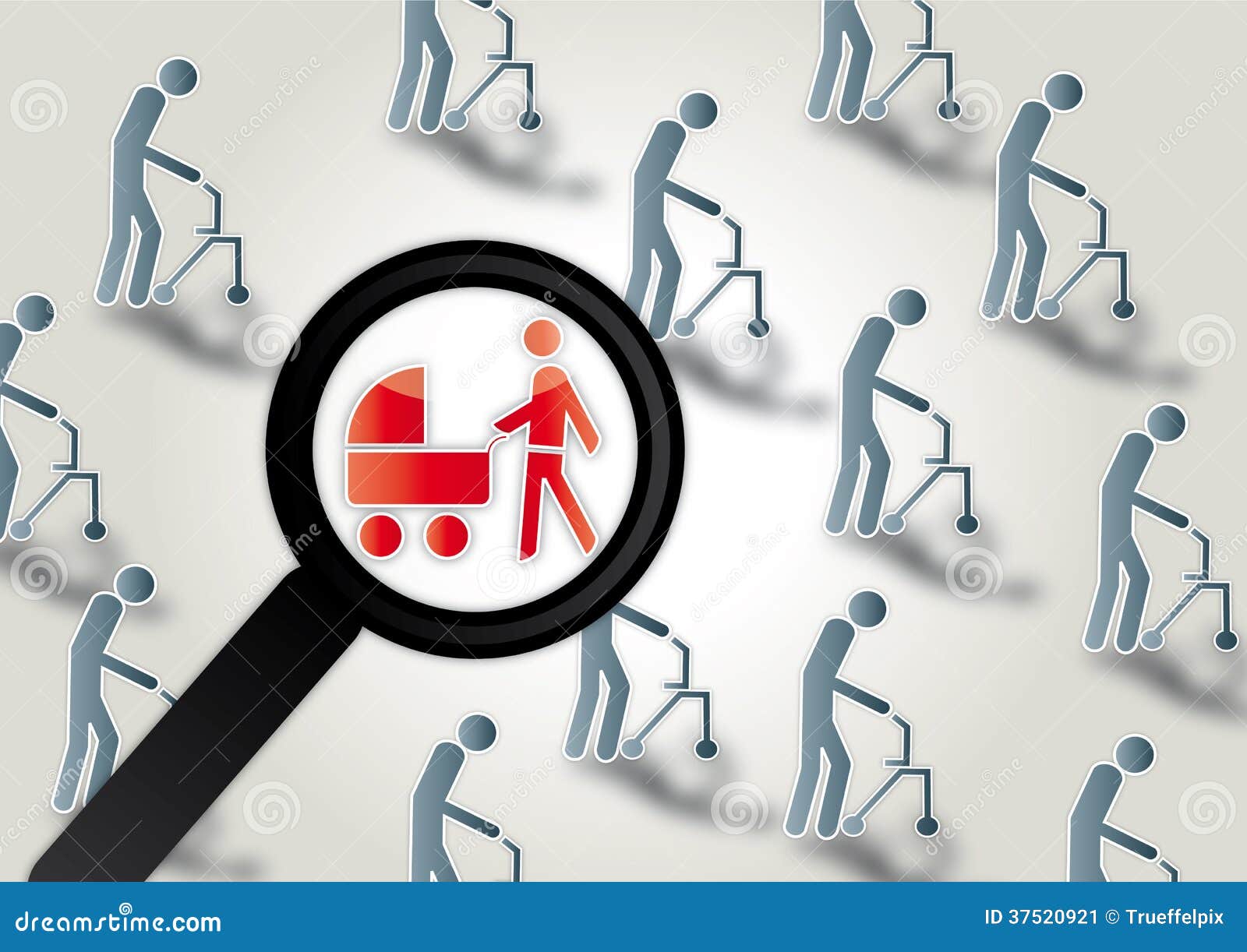Demographic change stock illustration. Image of boomer - 37520921