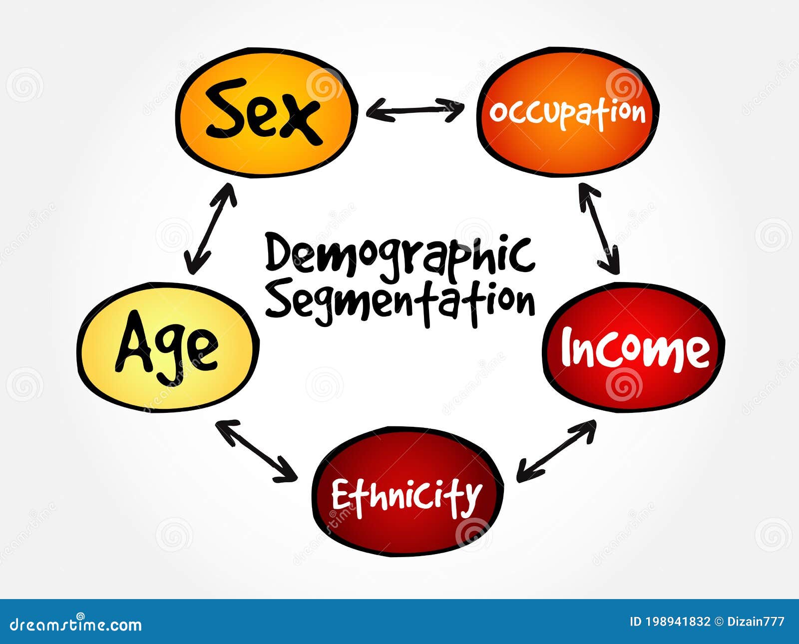Demographic Segmentation Mind Map Stock Illustration Illustration of