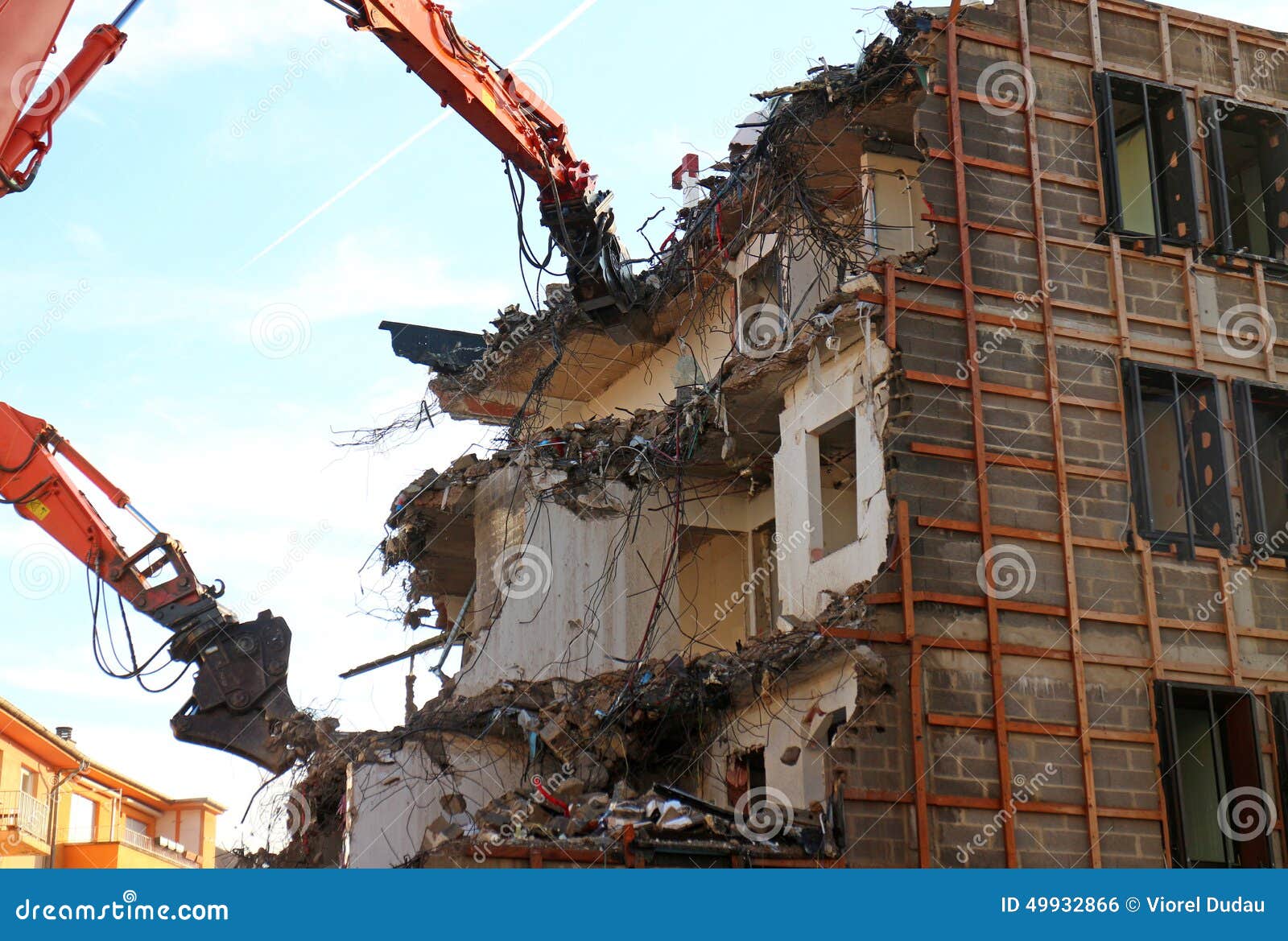 demolished building