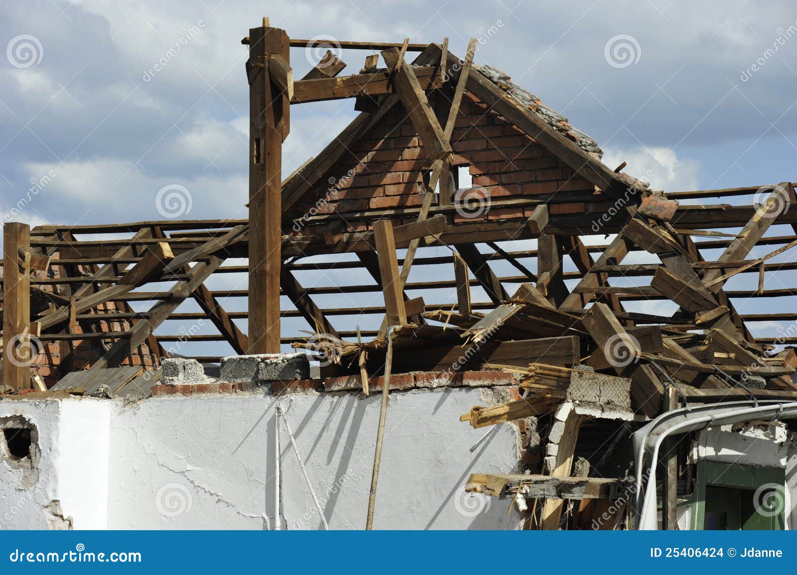 Demolished House stock photo. Image of urban, demolished 25406424