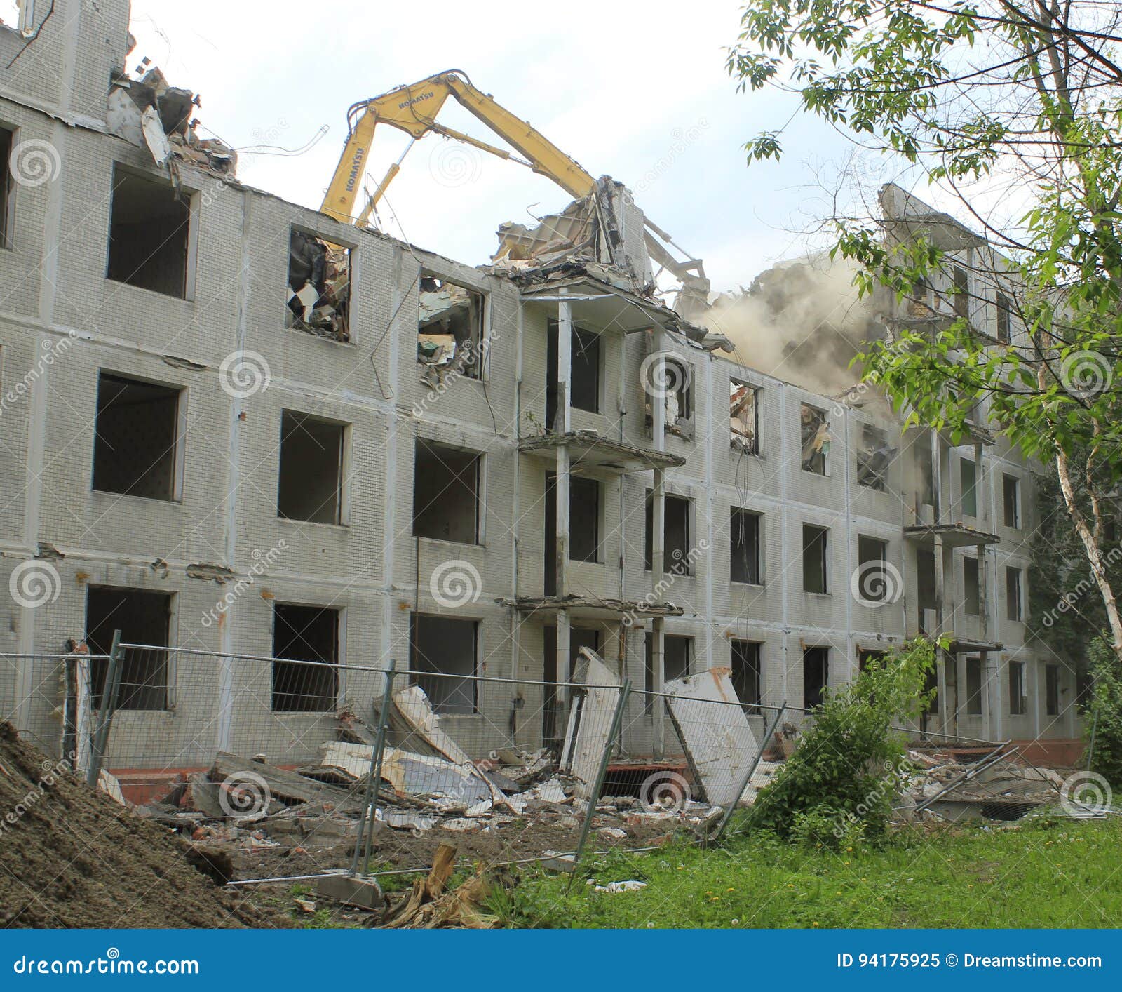 Demolished house stock image. Image of panels, building 94175925