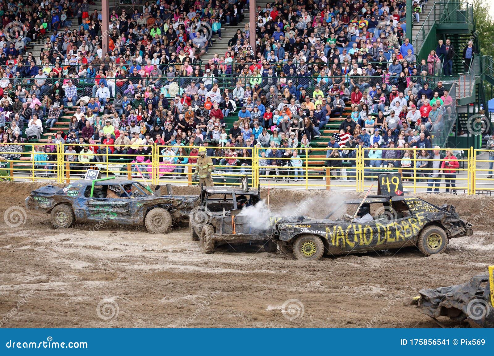 The Demolition Derby in Idaho Falls, Idaho. Editorial Photo Image of