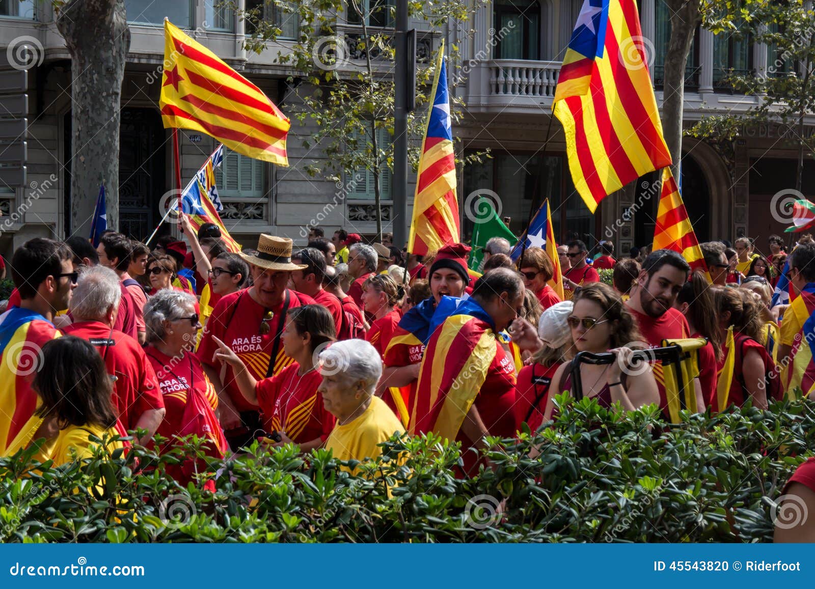 Barcelona Form Fridoom of Catalonia Editorial Image - Image of estelada, city: