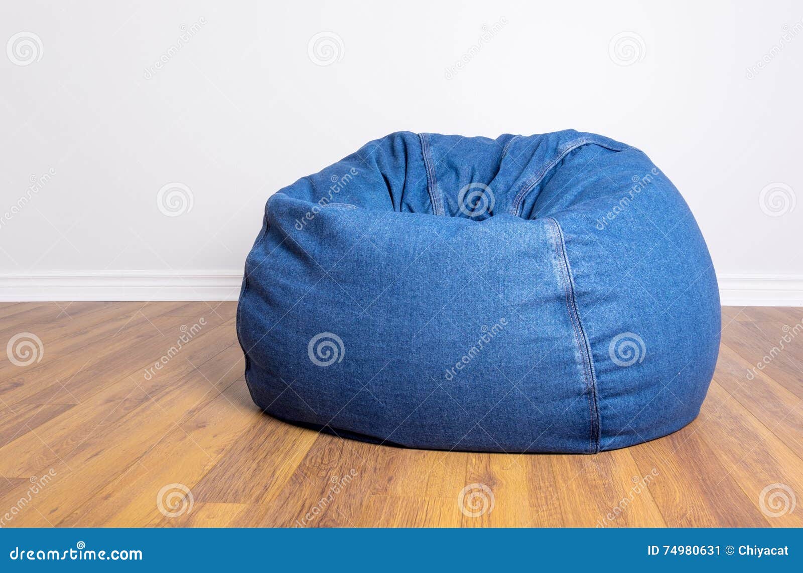 Denim Beanbag stock image. Image of room, seat, denim 74980631