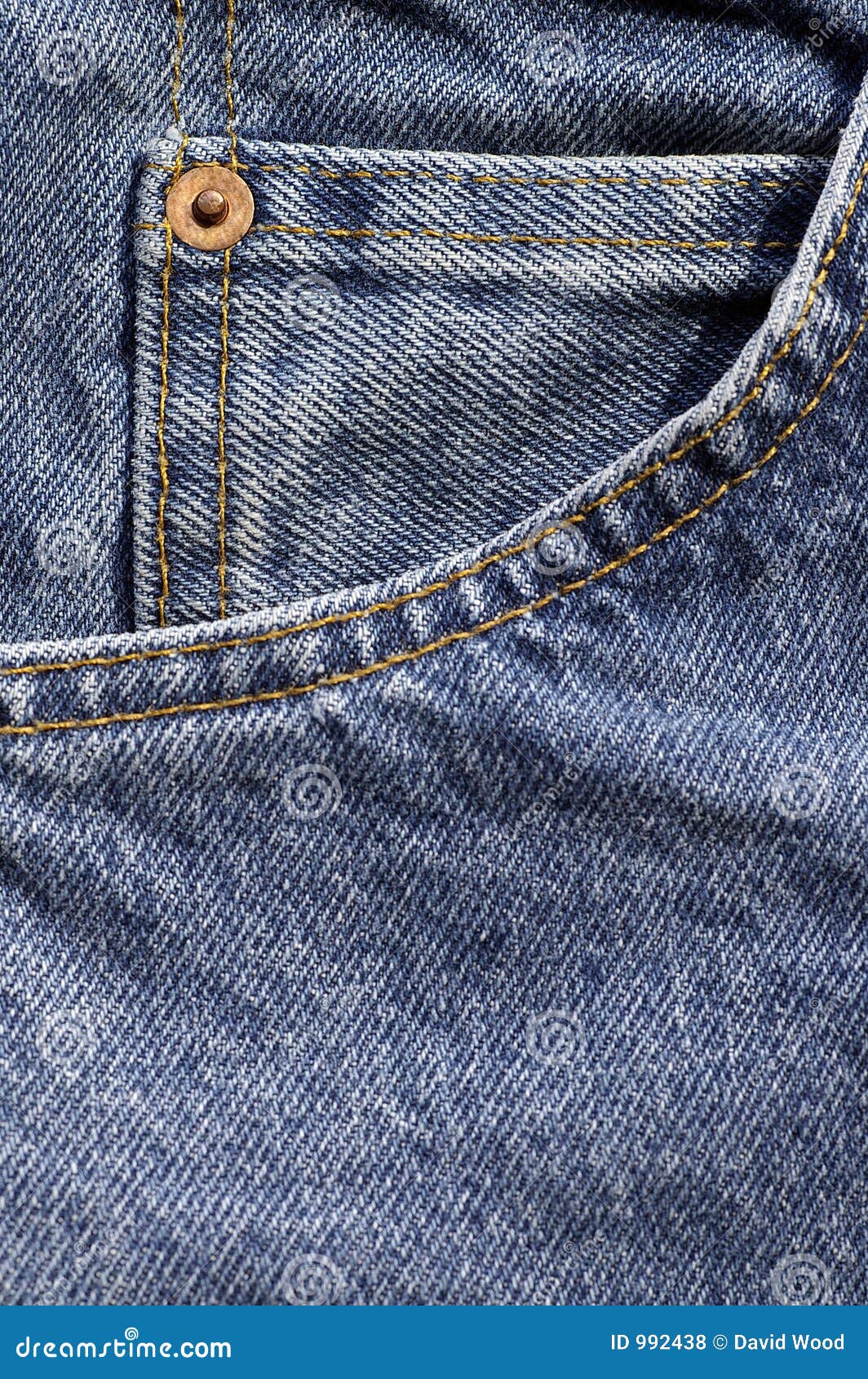 Denim Blue Jeans Coin Pocket Stock Photo Image of shorts slacks