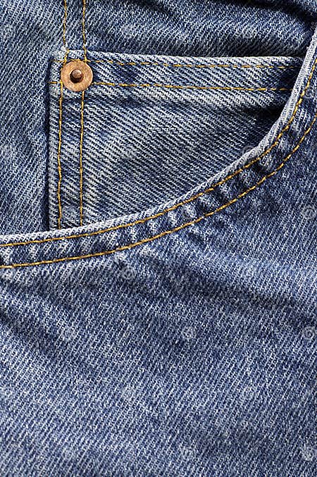 Denim Blue Jeans Coin Pocket Stock Photo - Image of shorts, slacks: 992438
