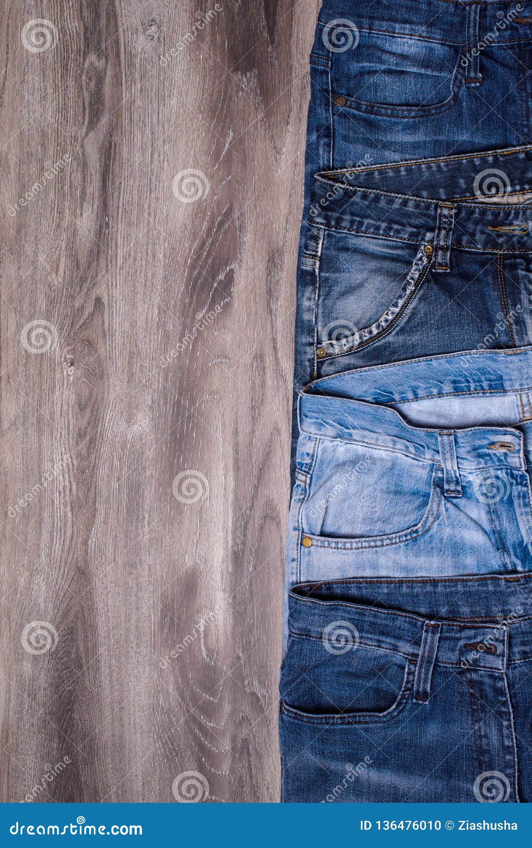 Denim. Blue jeans stock photo. Image of blank, blue - 136476010