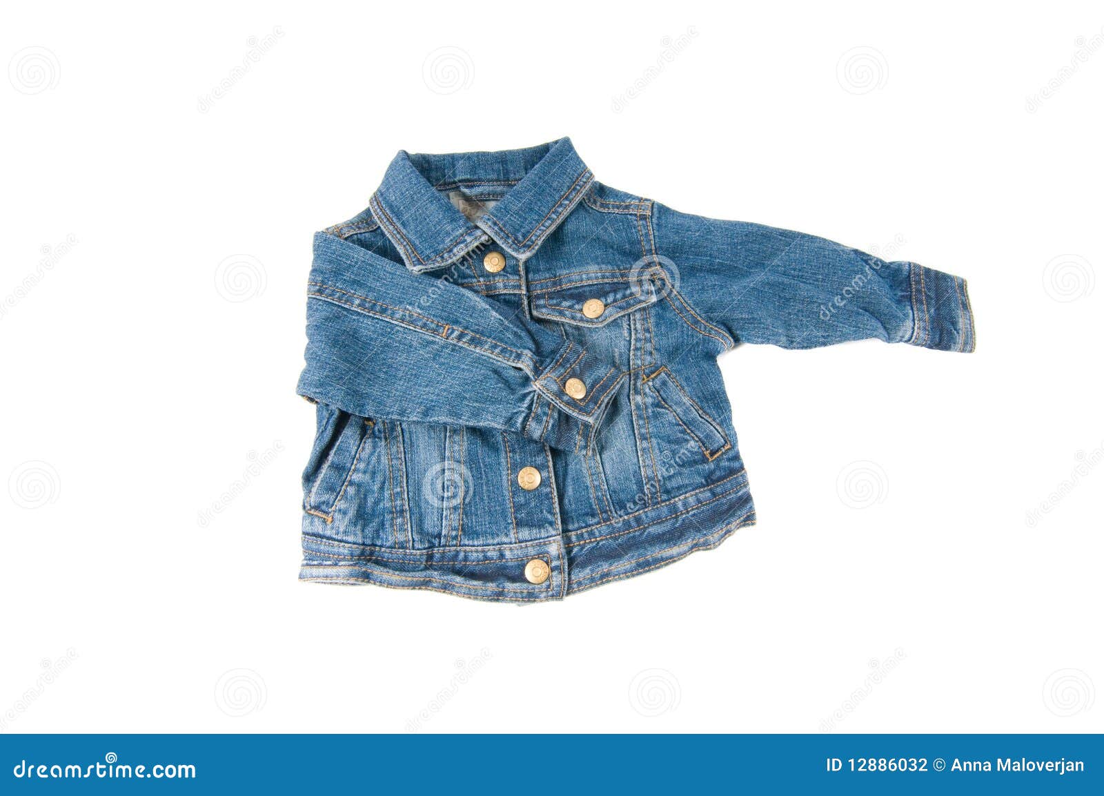 Denim jacket stock photo. Image of denim, white, fashion - 12886032