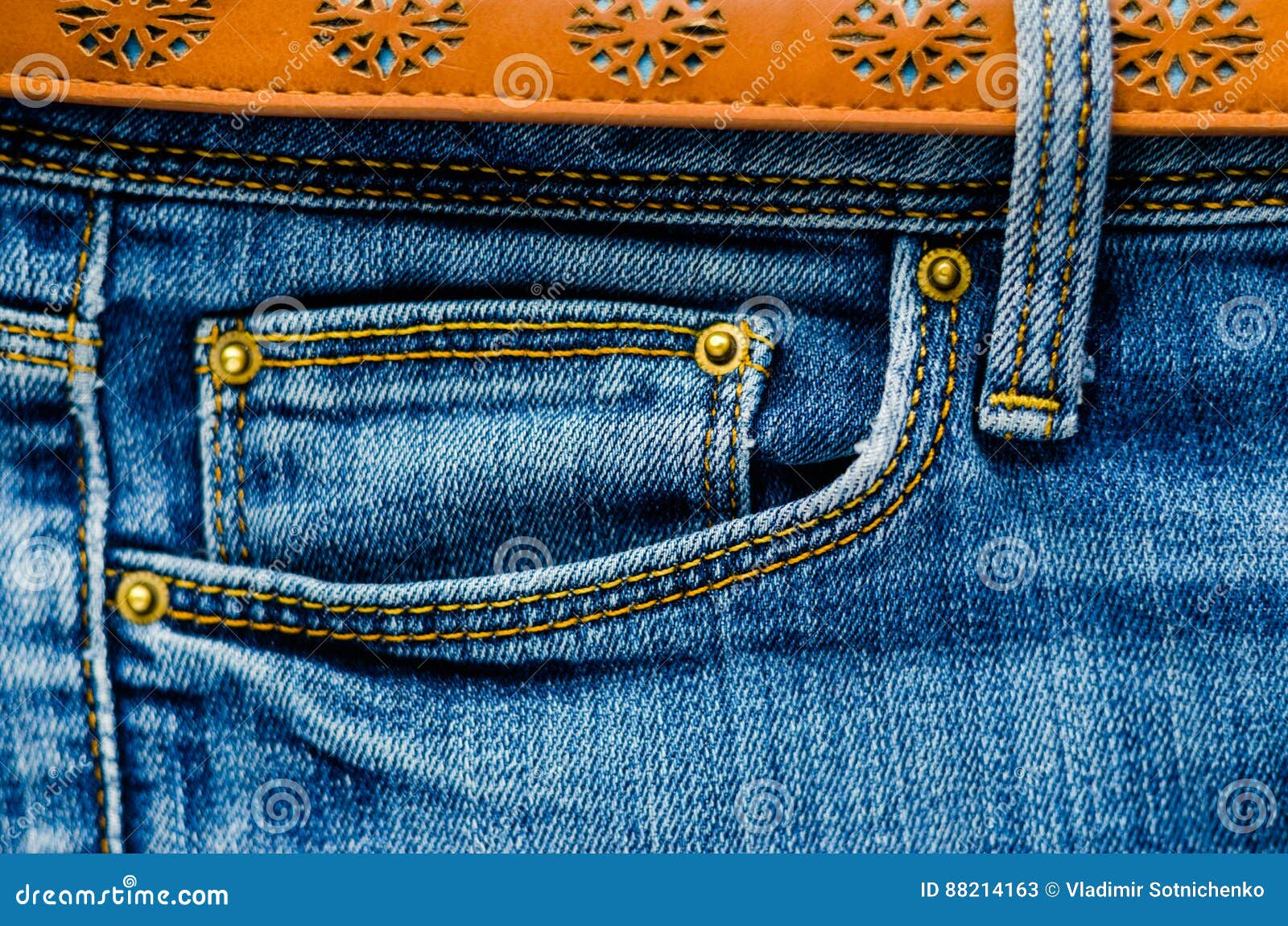 Denim Pants Elements As Background Stock Image - Image of design, belt ...