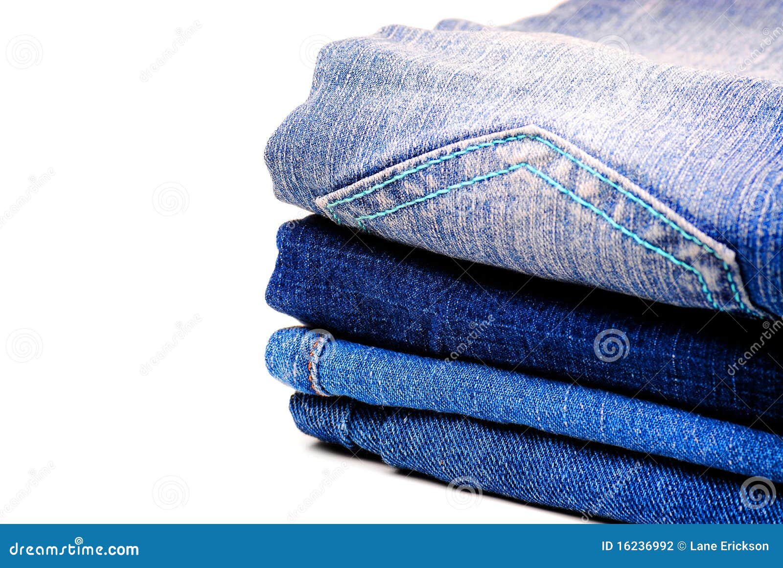 Denim Pants Stacked stock photo. Image of folded, corner - 16236992