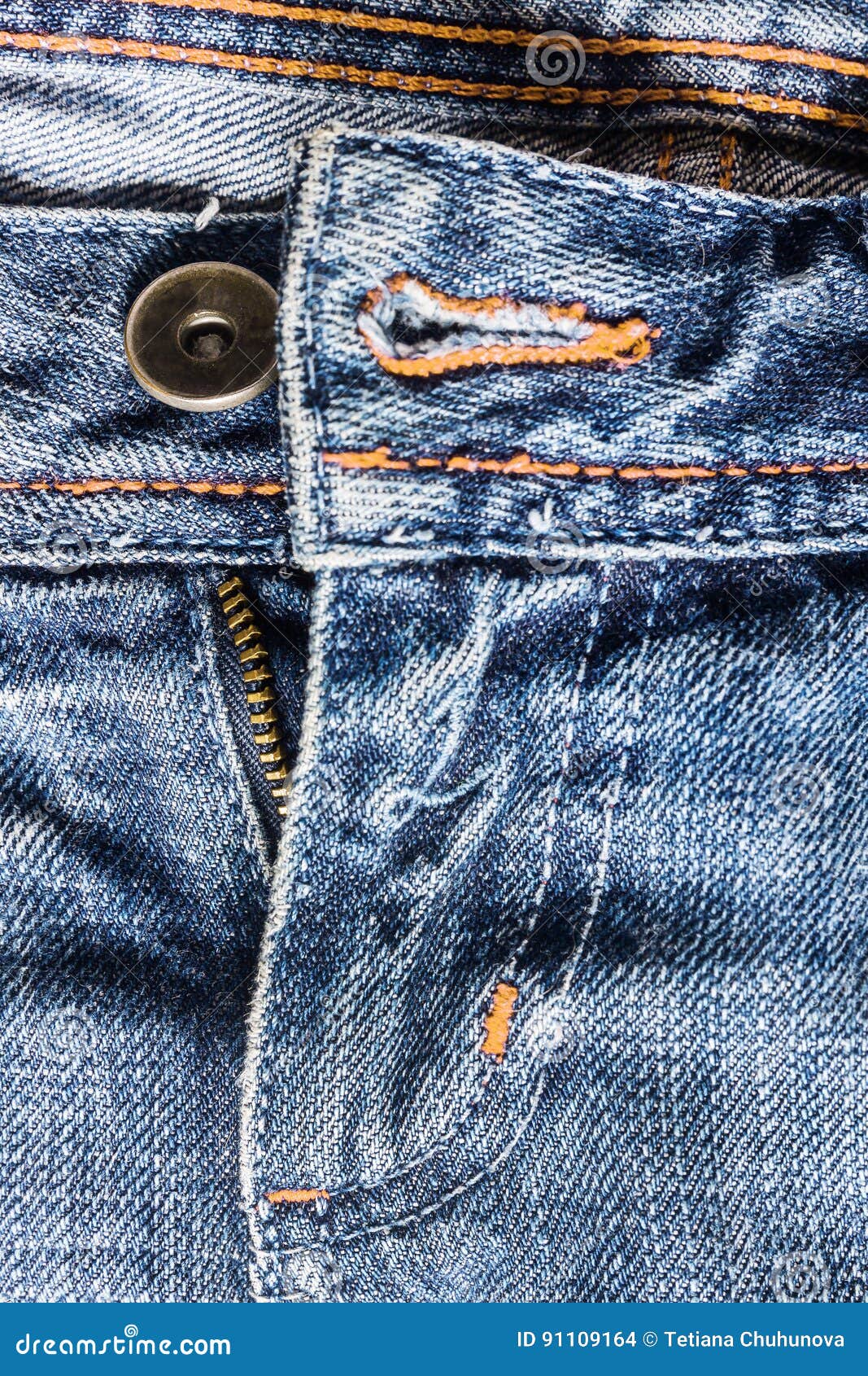 Denim Pants To Unfasten the Zipper Close-up Stock Photo - Image of ...